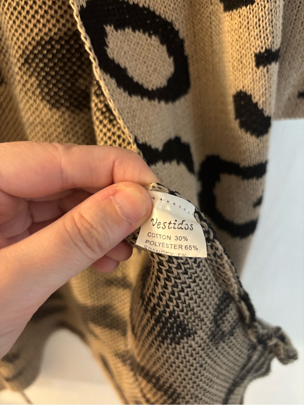Leopard Print Open Front Cardigan - Picture 3 of 5